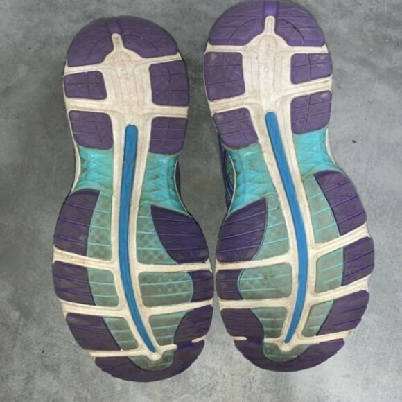 Asics Gel Nimbus 18 Womens Size 8 Running Shoes Turquoise/Iris/Methyl Blue T650N - Picture 10 of 10